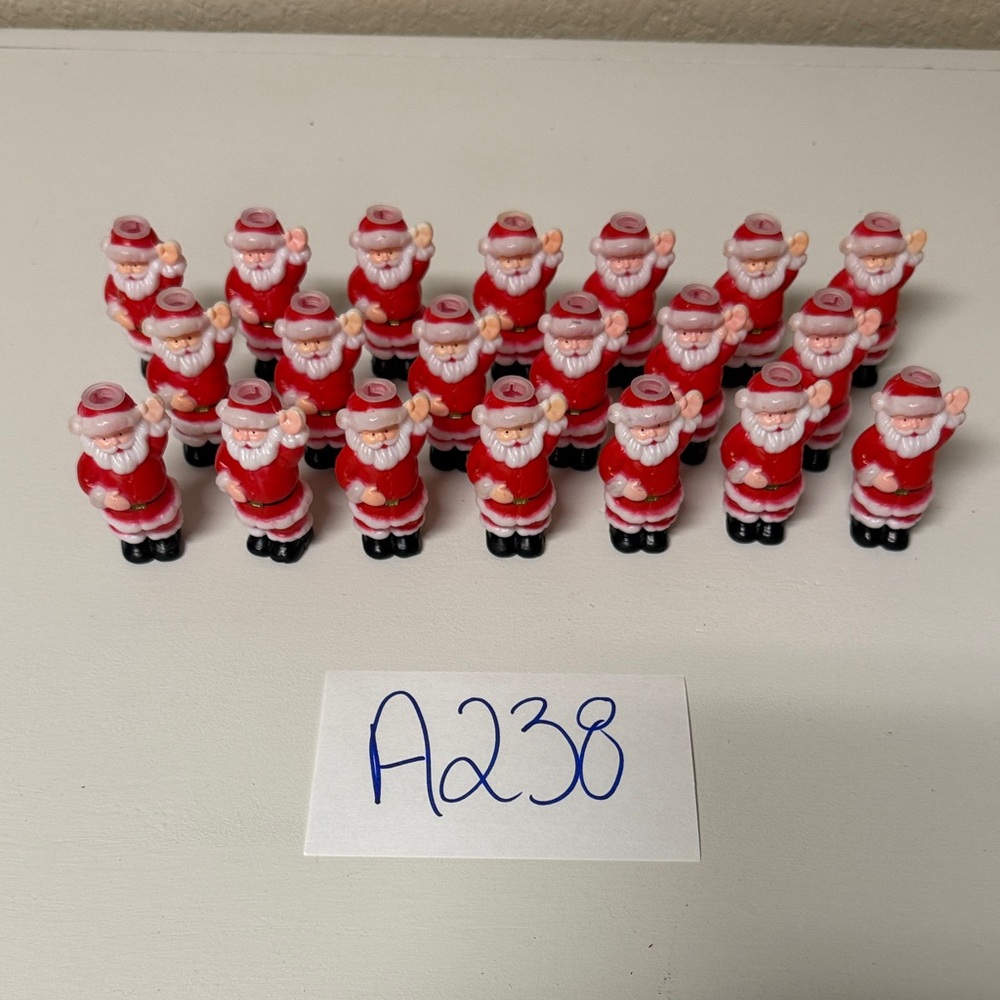 Vtg Santa Blow Mold Christmas Light Covers Lot of 20